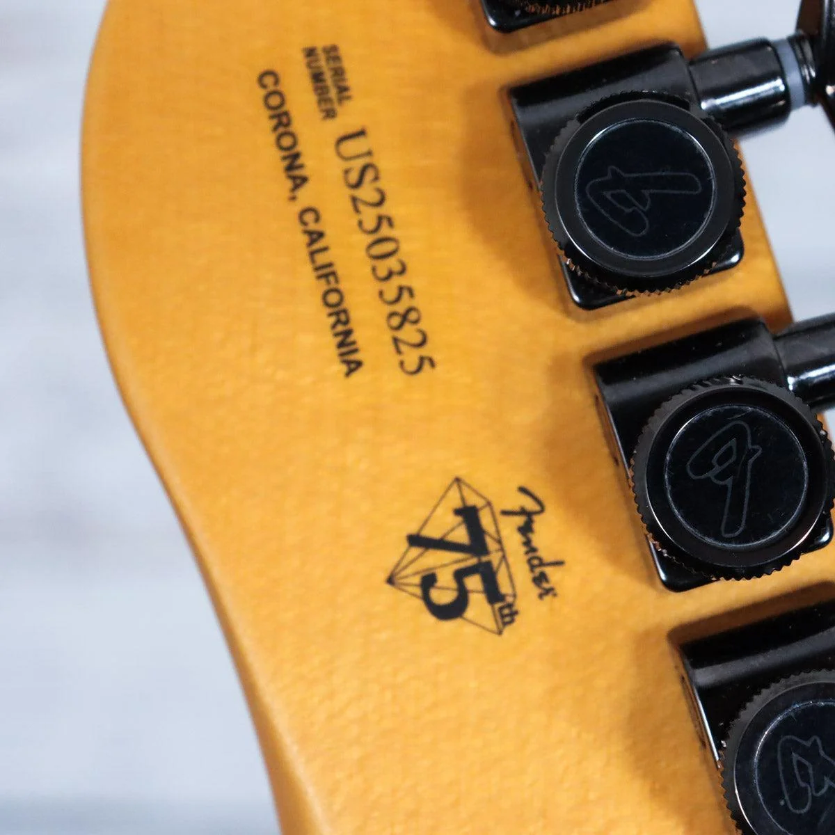 Fender 75th Anniversary American Ultra II Telecaster Electric Guitar w/Case | Liquid Gold - Image 7