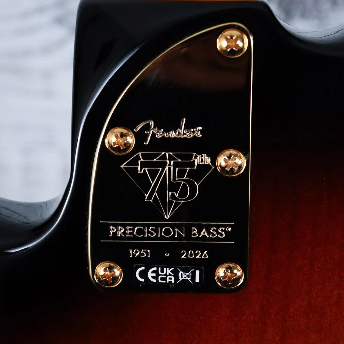 Fender 75th Anniversary American Professional PJ Bass w/Case | 2-Color Sunburst - Image 6