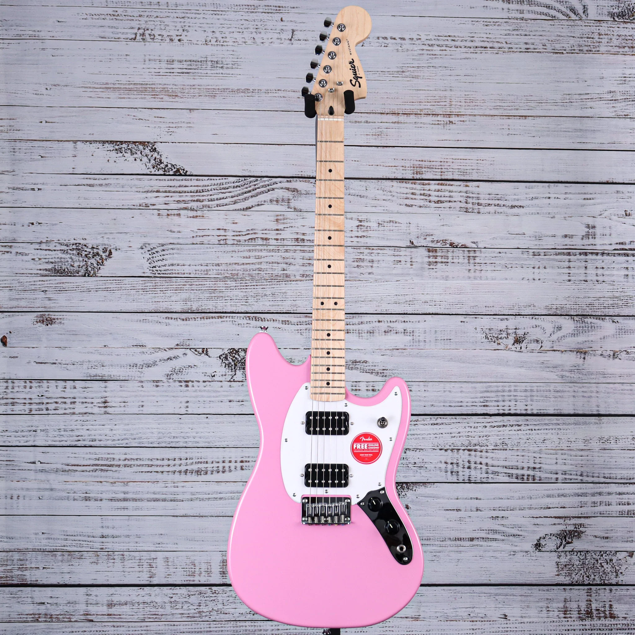 Squier Sonic Mustang HH Short-Scale Electric Guitar w/Humbuckers | Flash Pink (IN-STOCK) - Image 3