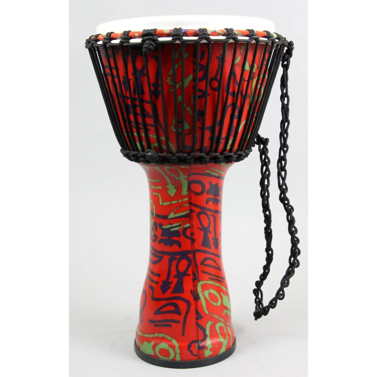Meinl Rope Tuned Travel Series Djembe | Pharaoh's Script | 10 Inch - Image 3