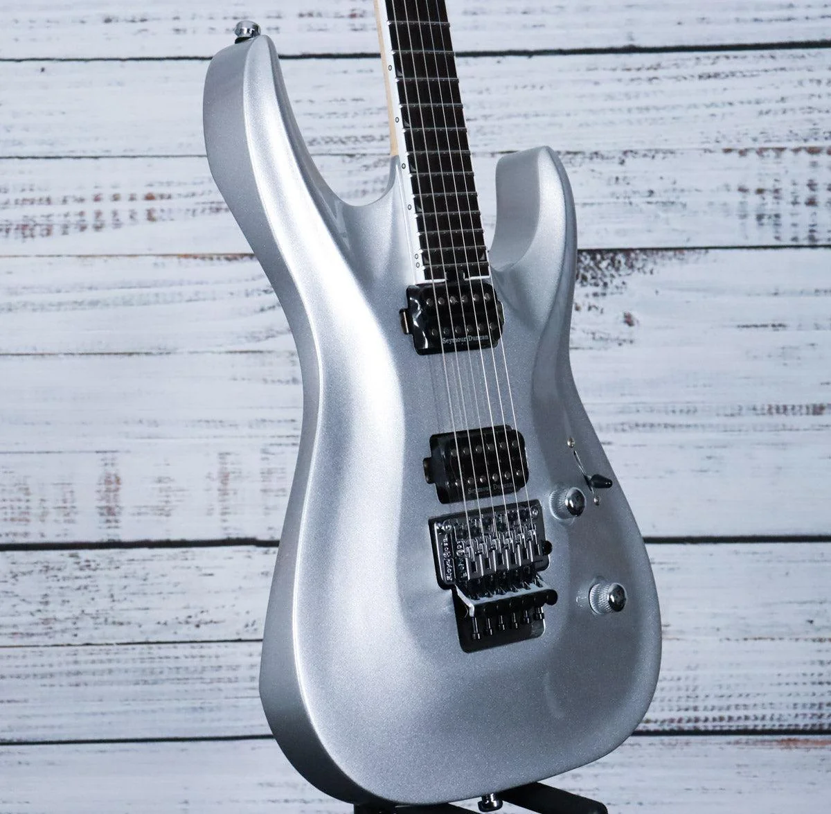 Jackson Pro Plus Series Soloist SLA2 Electric Guitar w/Floyd Rose & Gig Bag | Quicksilver - Image 5