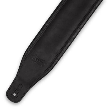 Levy's Butter-Soft Leather Guitar Strap | Distressed Black (3.25″ Wide) - Image 2