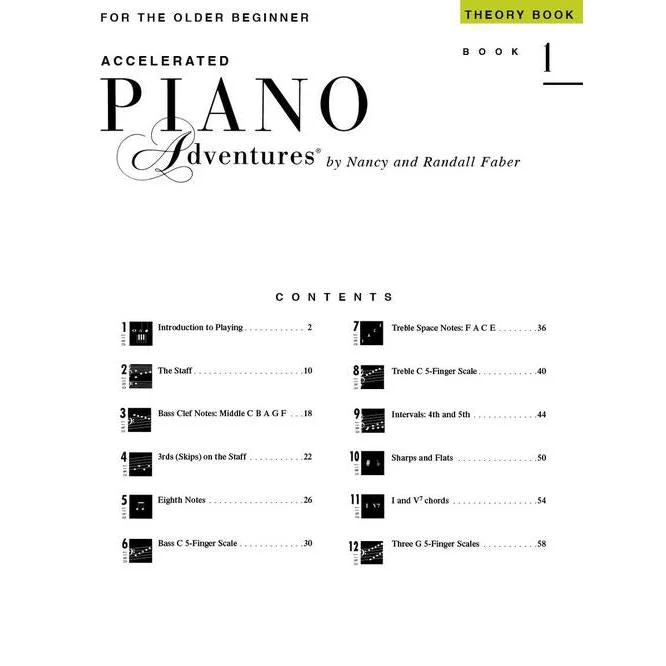 Accelerated Piano Adventures For The Older Beginner | Theory Book 1 - Image 2