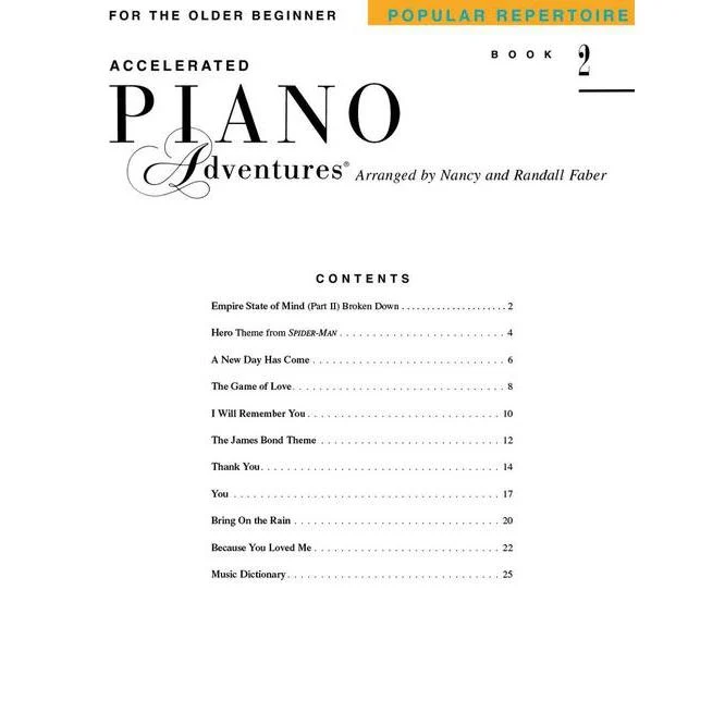 Accelerated Piano Adventures for the Older Beginner | Popular Repertoire | Book 2 - Image 2