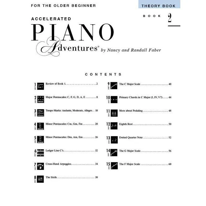 Accelerated Piano Adventures for the Older Beginner | Theory | Book 2 - Image 2