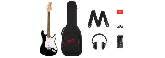 Squier Affinity Series Stratocaster | Mustang Micro Pack | Black - Image 4