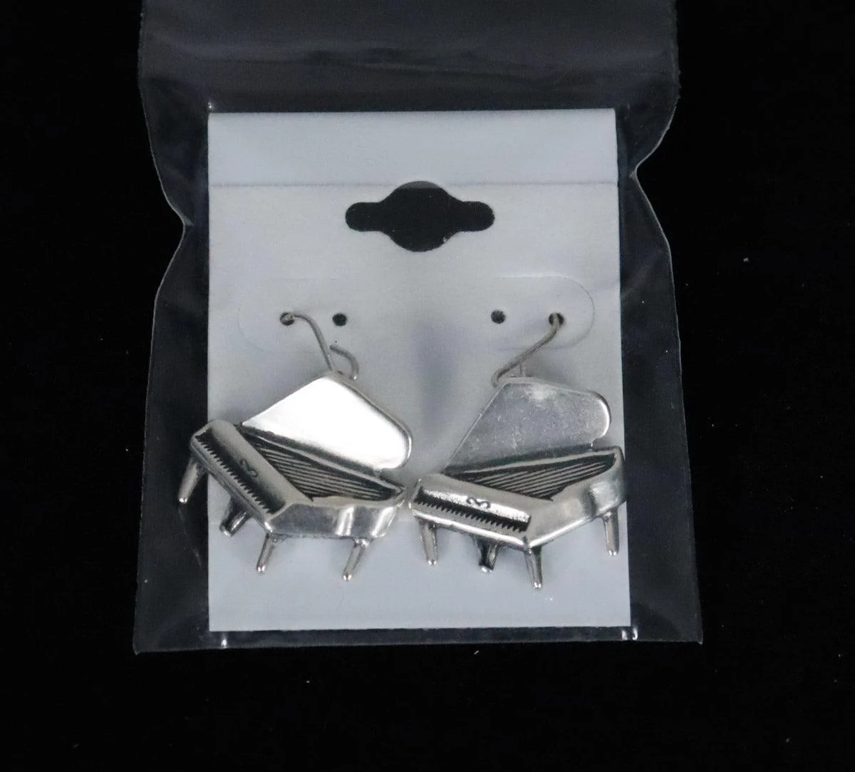 Aim Gifts Earrings | Silver Grand Piano - Image 2