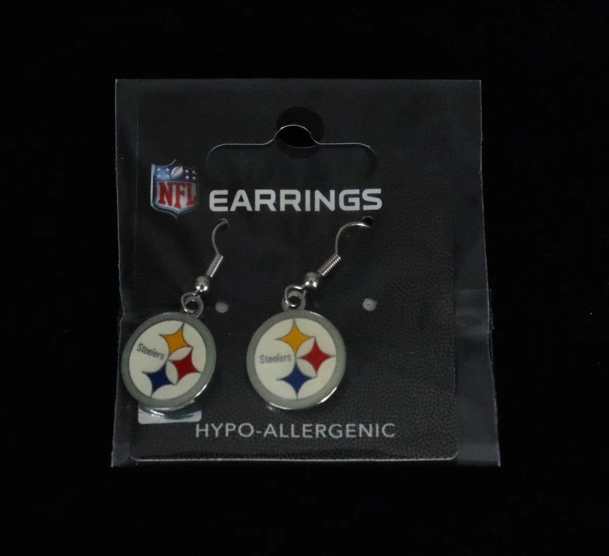 Aim Gifts Earrings | Steeler Logo - Image 2