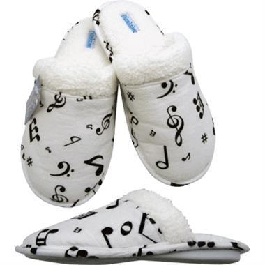 Aim Gifts Slippers | Music Notes | Large