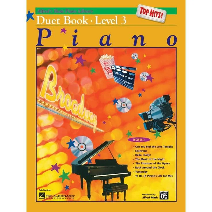 Alfred's Basic Piano Library | Top Hits | Duet Book 3