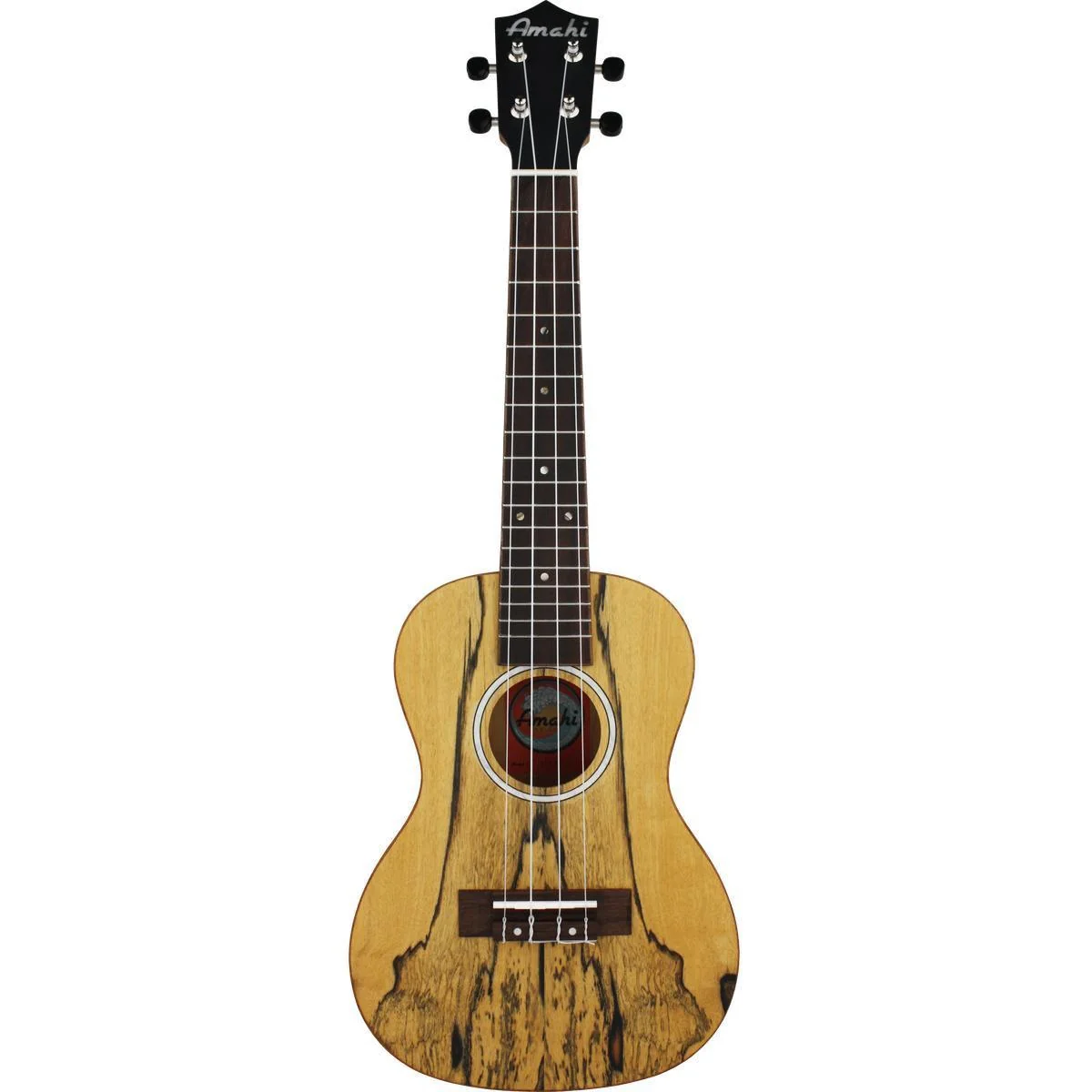 Amahi Nouveau Concert Ukulele | Black & White Ebony
