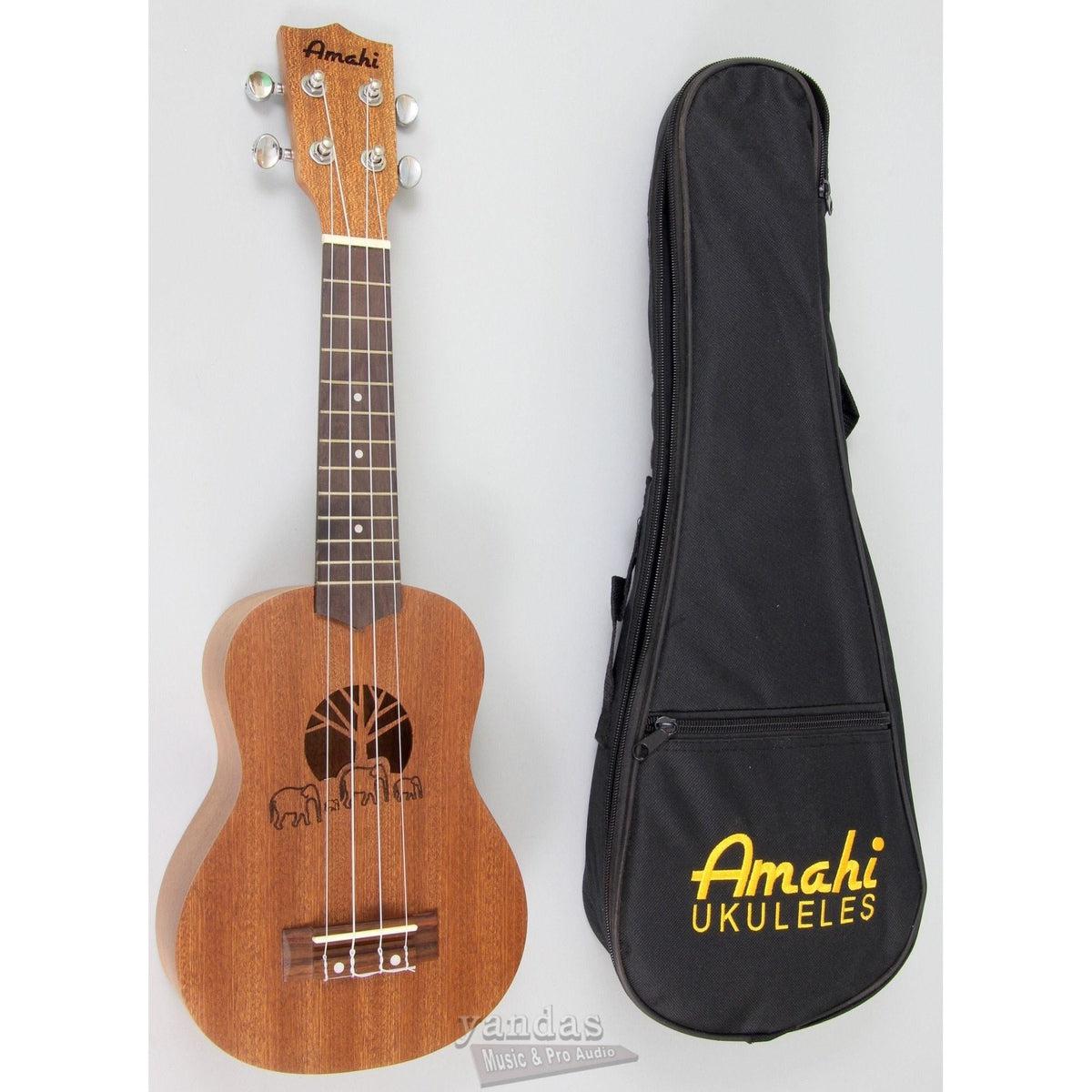 Amahi UK130 Traditional Shape Soprano Ukulele - Image 3