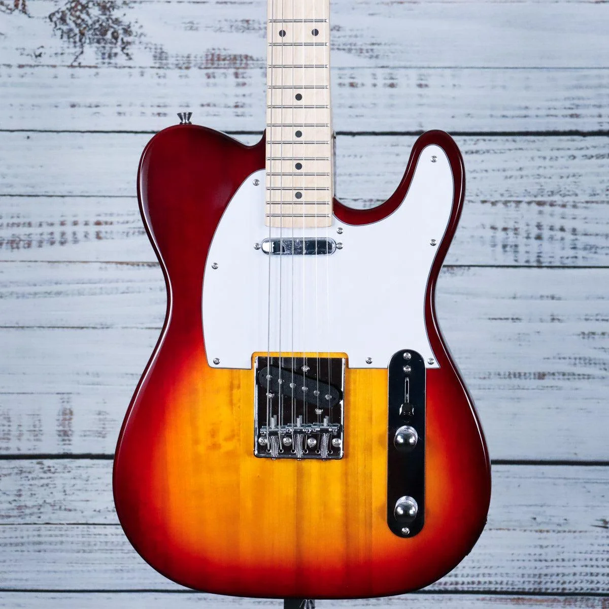 Amahi H-Series Electric Guitar w/Lipstick Tube Pickup & Gig Bag | Classic Cherry Sunburst (BEGINNER)