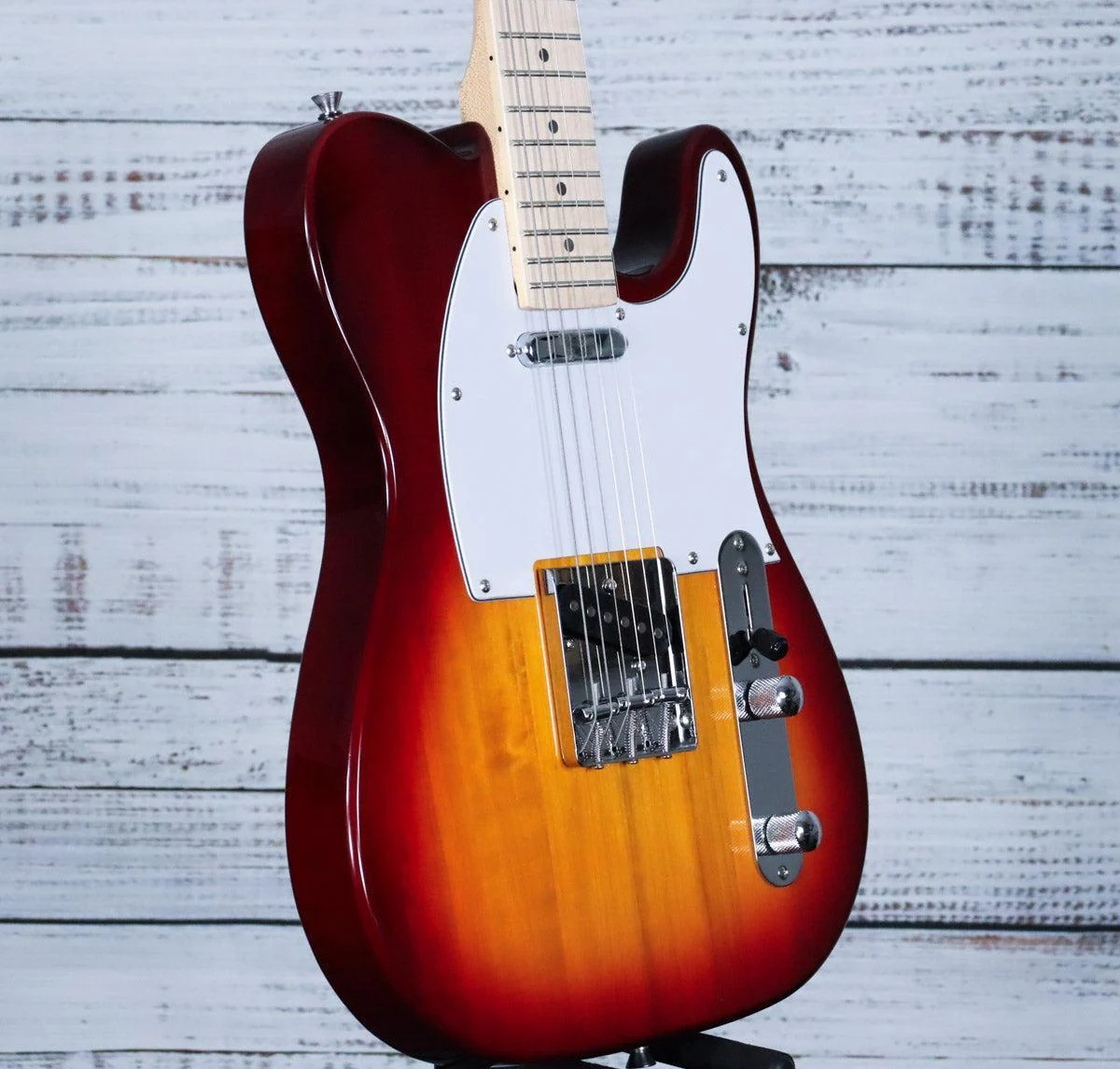Amahi H-Series Electric Guitar w/Lipstick Tube Pickup & Gig Bag | Classic Cherry Sunburst (BEGINNER) - Image 3