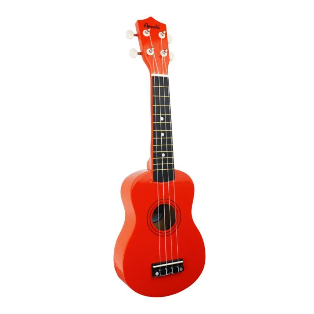 Amahi Jelly Bean Ukulele w/Gig Bag | Papaya Orange