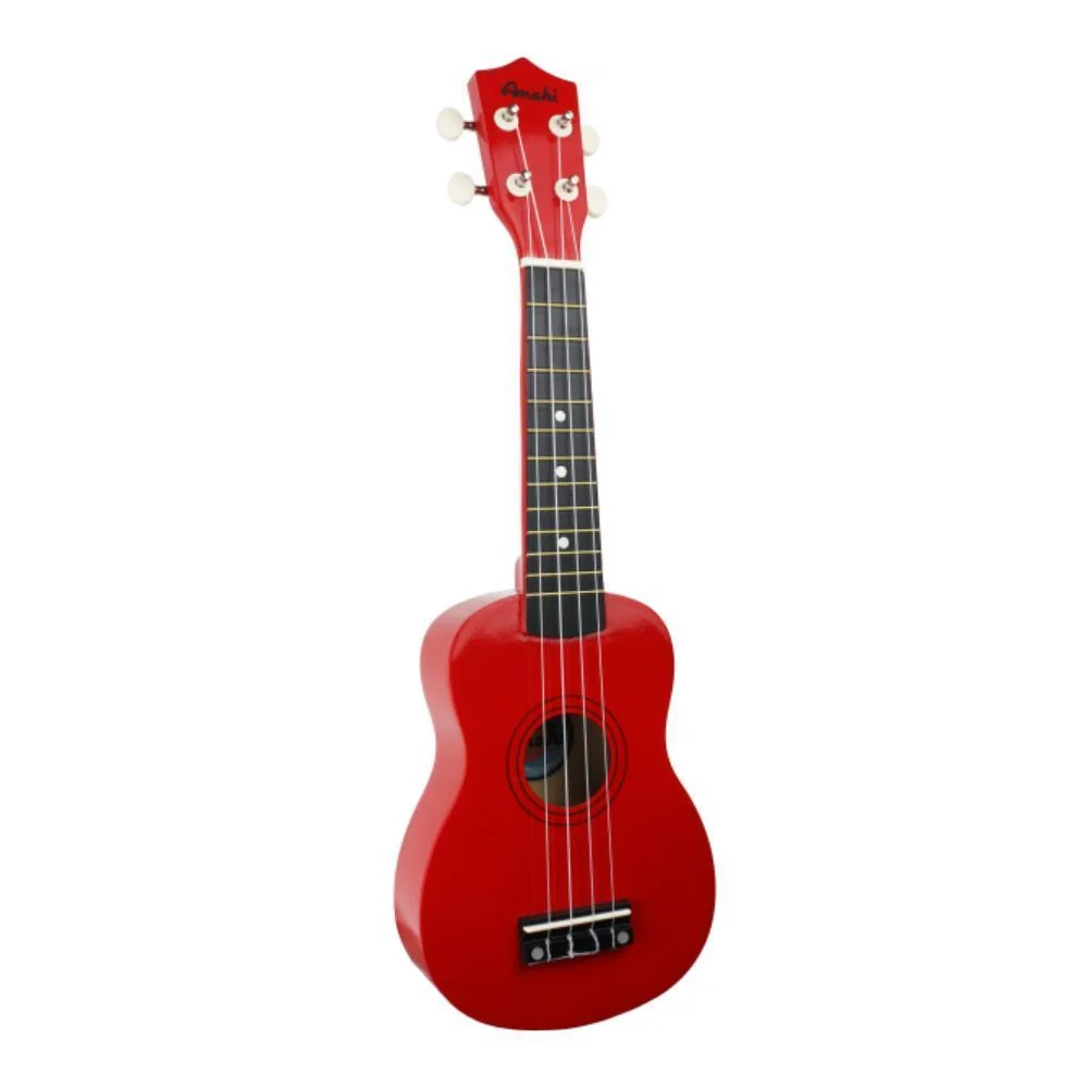 Amahi Jelly Bean Ukulele w/Gig Bag | Red Apple