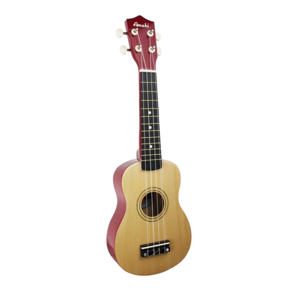 Amahi Jelly Bean Soprano Ukulele w/Gig Bag | Toasted Marshmallow