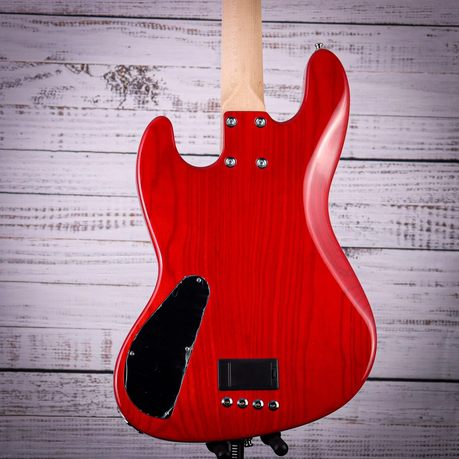 *B-Stock w/ Case* Lakland 44-AJ Bass Guitar | Apple Red Blocks & Binding - Image 2