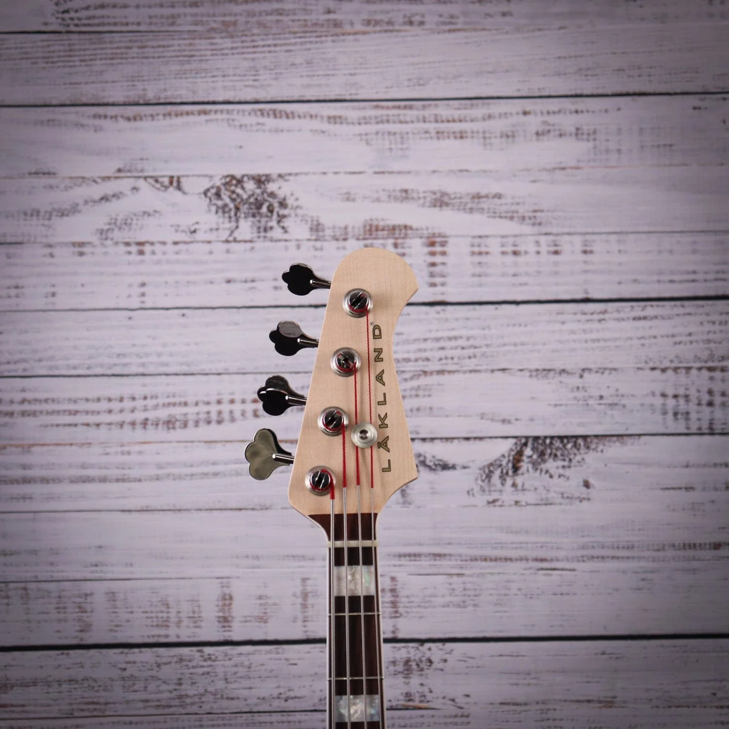 *B-Stock w/ Case* Lakland 44-AJ Bass Guitar | Apple Red Blocks & Binding - Image 7