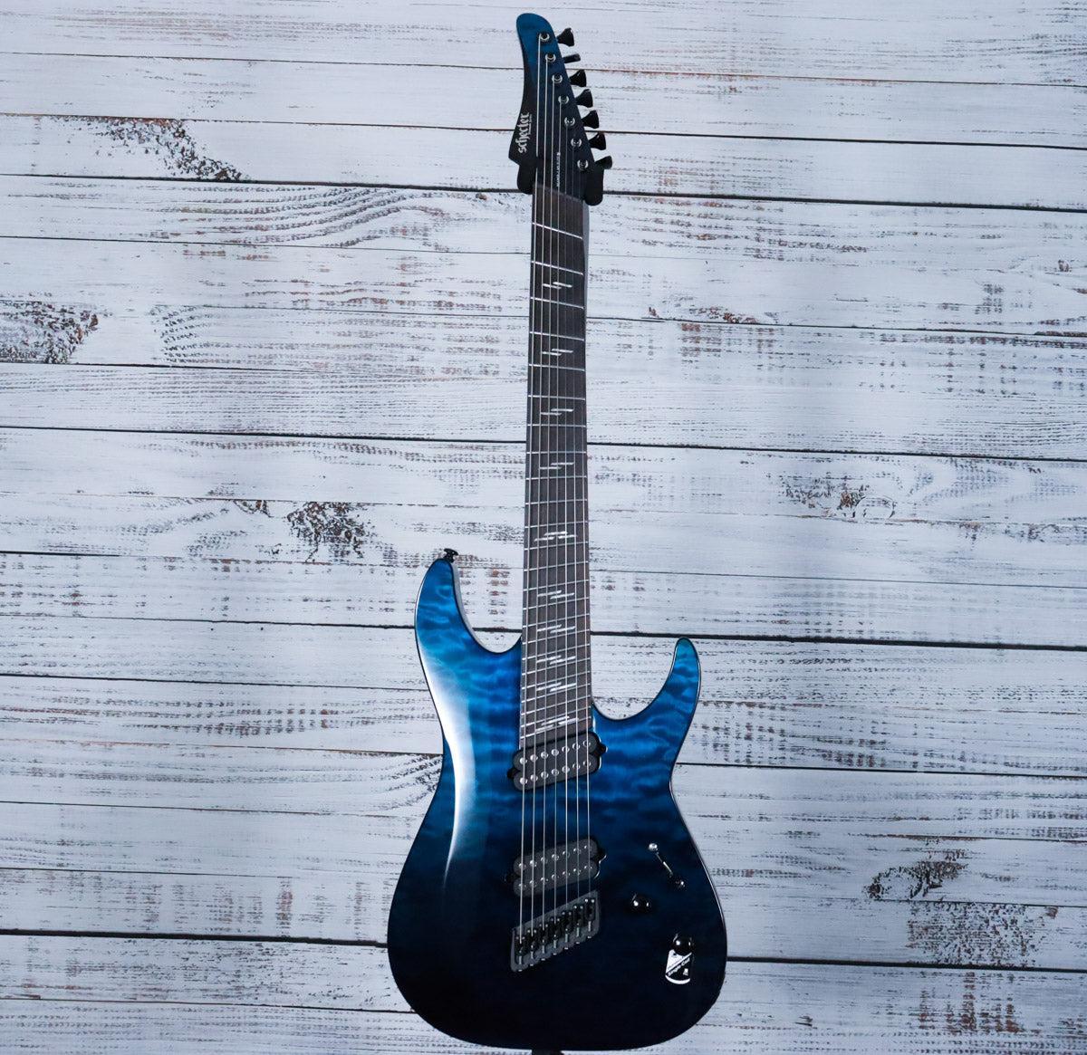 *B STOCK* Schecter Reaper 7 Elite Multiscale | Deep Ocean Blue - Image 2