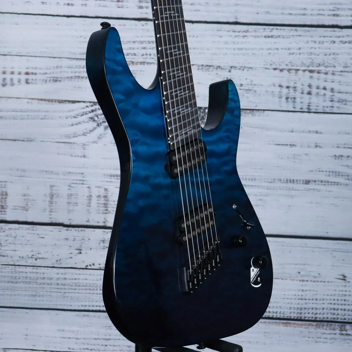 *B STOCK* Schecter Reaper 7 Elite Multiscale | Deep Ocean Blue - Image 3