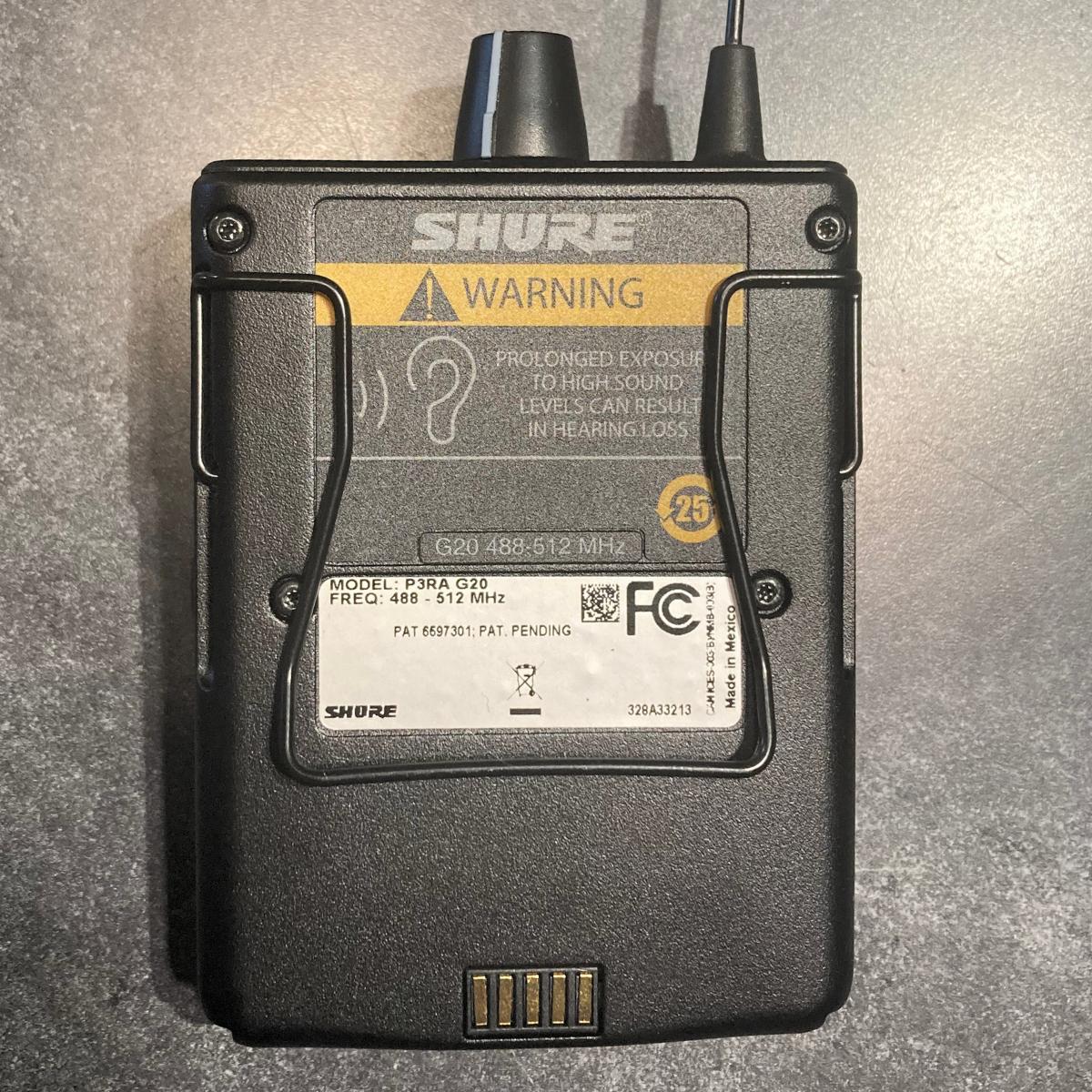 *B-STOCK* Shure P3RA Wireless Bodypack Receiver for PSM300 System - Image 2