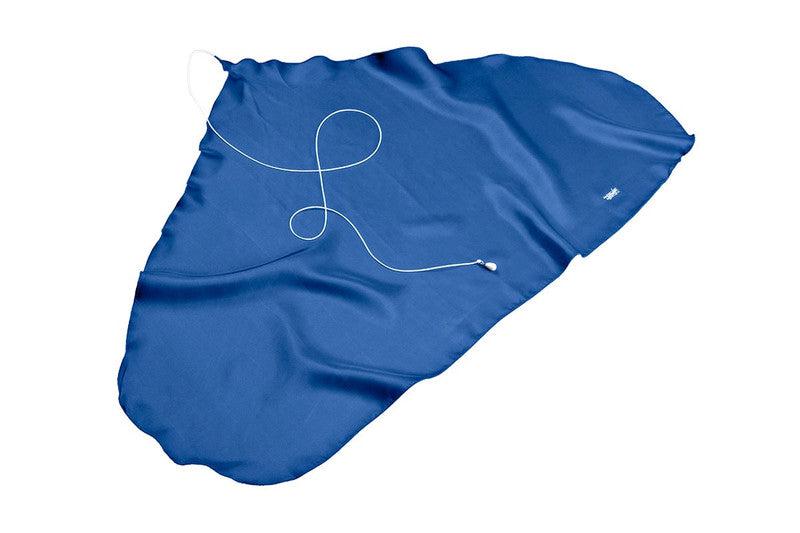 Blue Silk Tenor Sax Swab