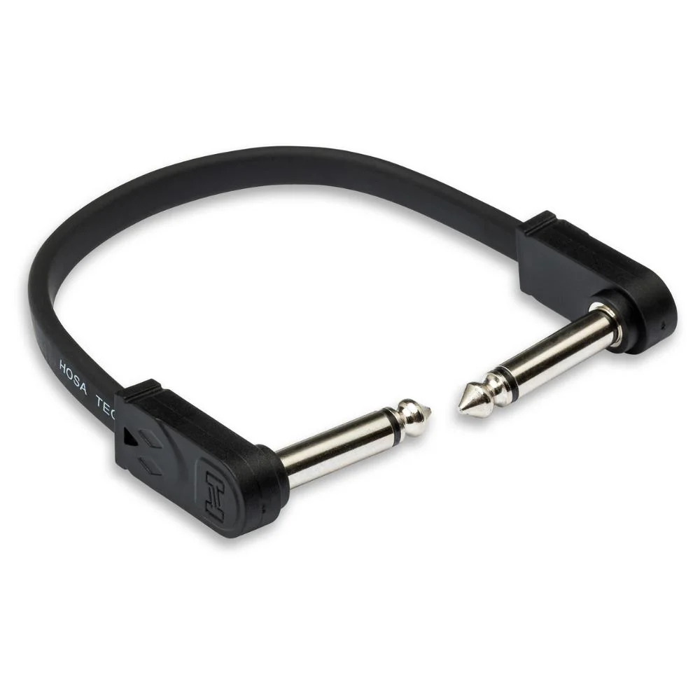 Hosa Guitar Patch Cable | Flat Right-Angle | 6"