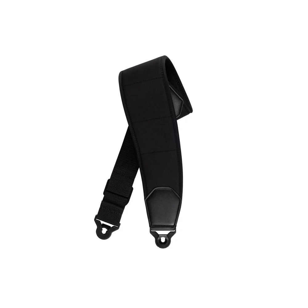 D'Addario Auto-Locking Comfort Guitar Strap | Black (3.5" Wide)