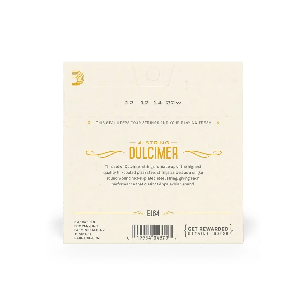 D'Addario 4-String Dulcimer Strings | Nickel-Plated - Image 2