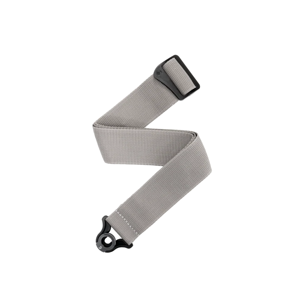 D'Addario Auto-Lock Polypro Guitar Strap | Silver (2")