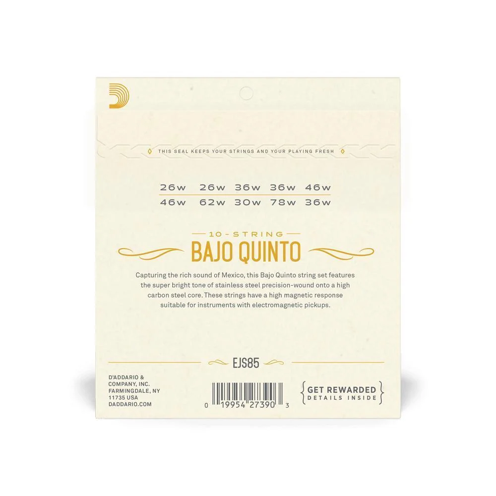 D'Addario Bajo Quinto Stainless Steel Strings - Image 2