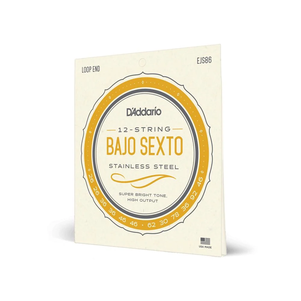 D'Addario Bajo Sexto Stainless Steel Strings | EJS86