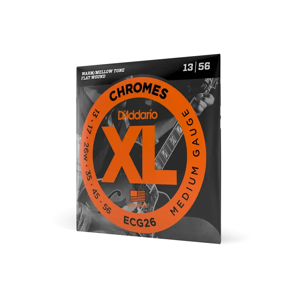 D'Addario Chromes Flat Wound Guitar Strings | Medium