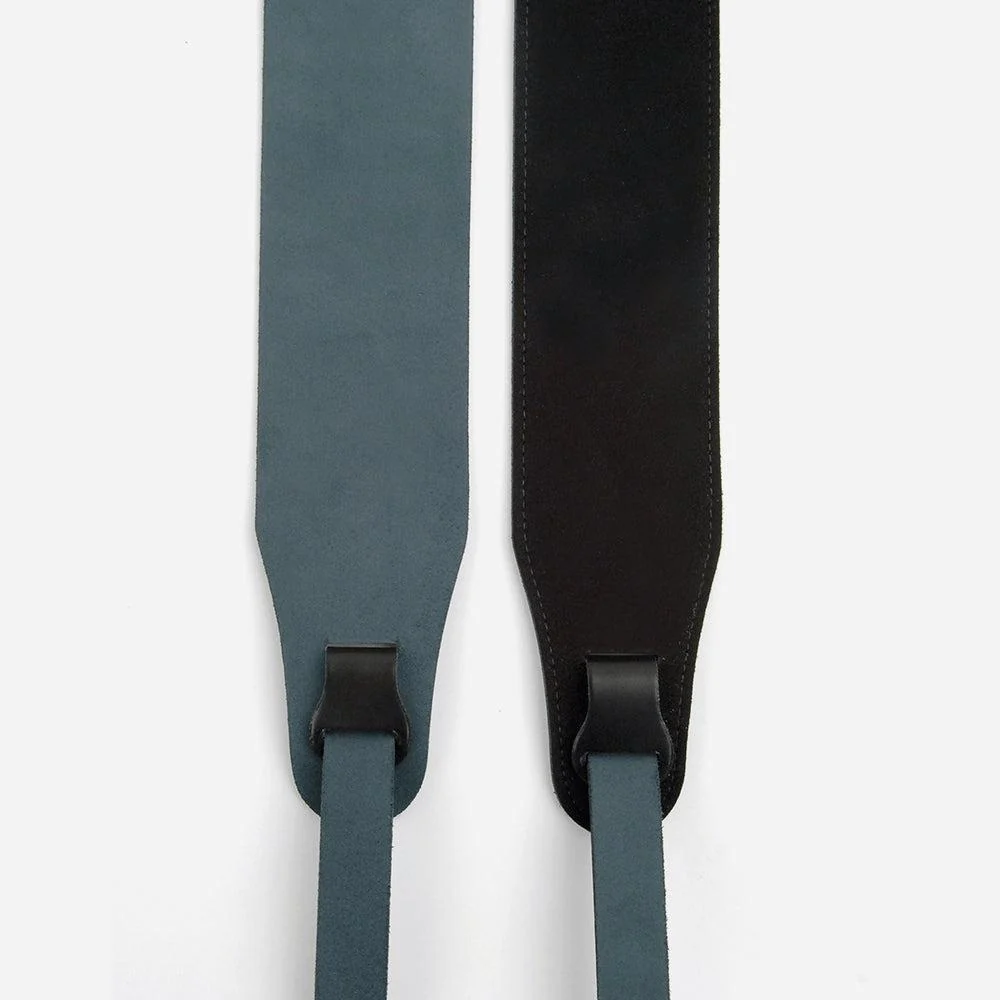 D'Addario Classic Leather Banjo Strap | Black (2") - Image 2