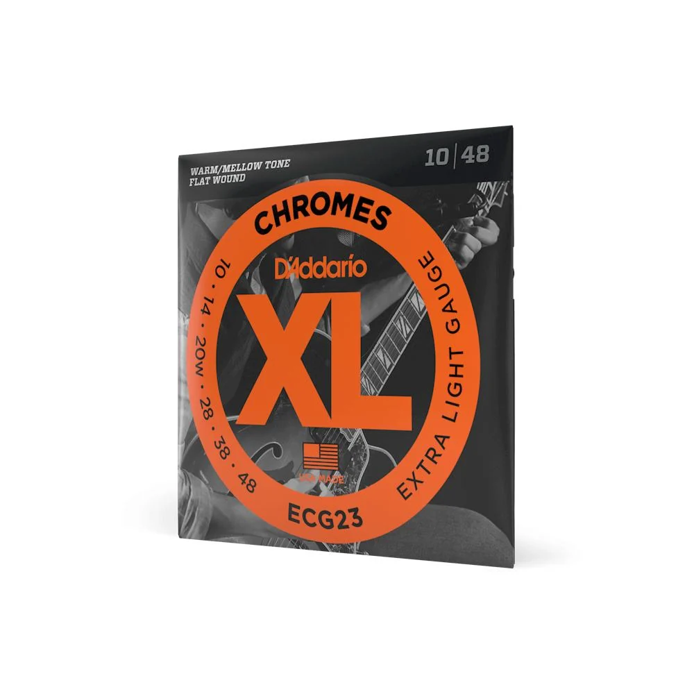 D'Addario Chromes Flat Wound Guitar Strings | Extra Light