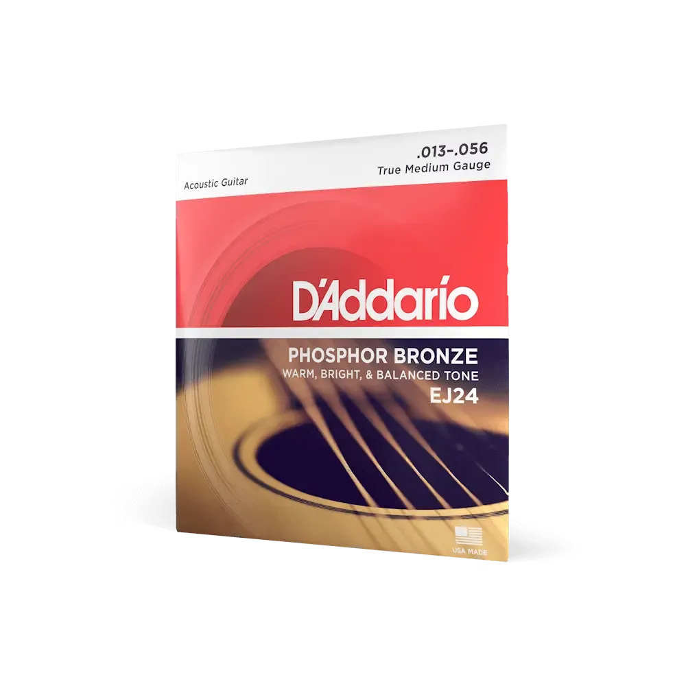 D'Addario EJ24 Phosphor Bronze Acoustic Guitar Strings | 13-56 (True Medium)