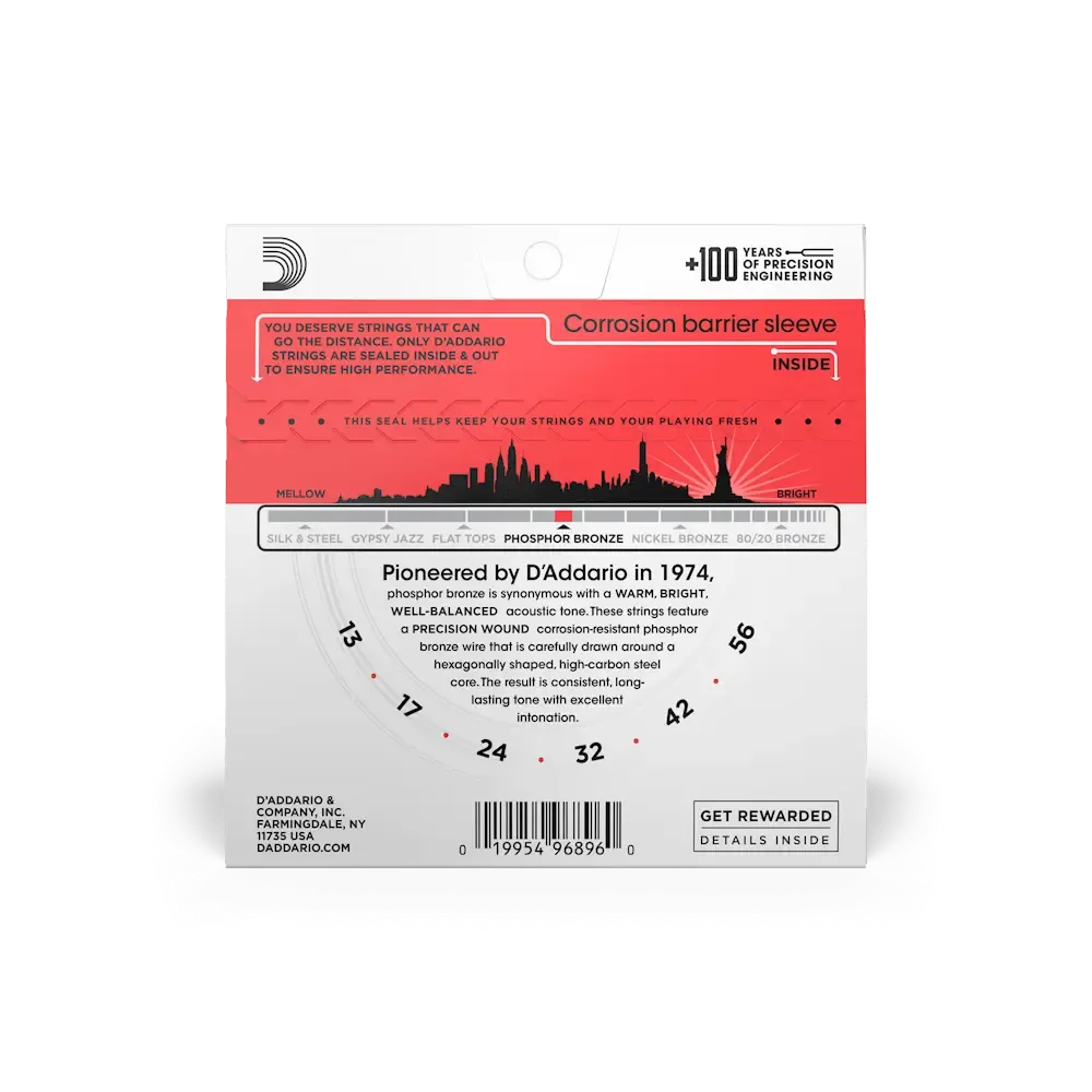 D'Addario EJ24 Phosphor Bronze Acoustic Guitar Strings | 13-56 (True Medium) - Image 2