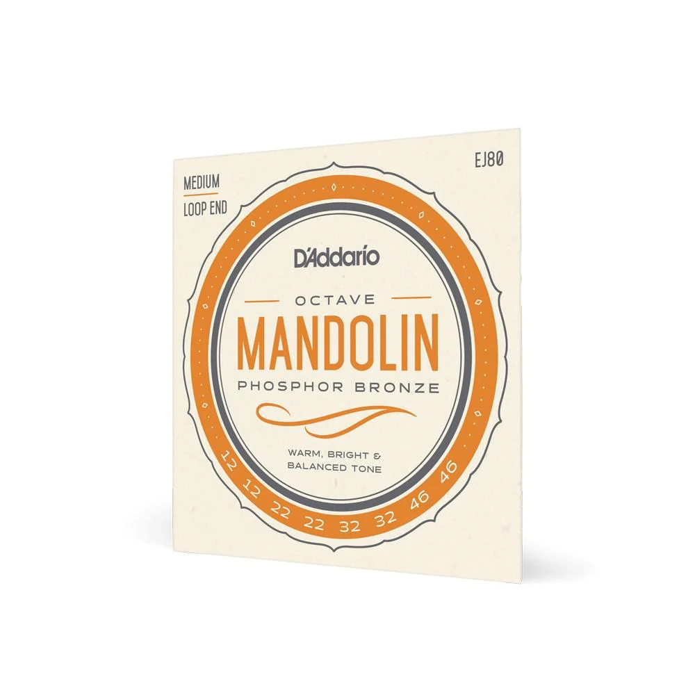 D'Addario Phosphor Bronze Octave Mandolin Strings | 12-46 (Medium)