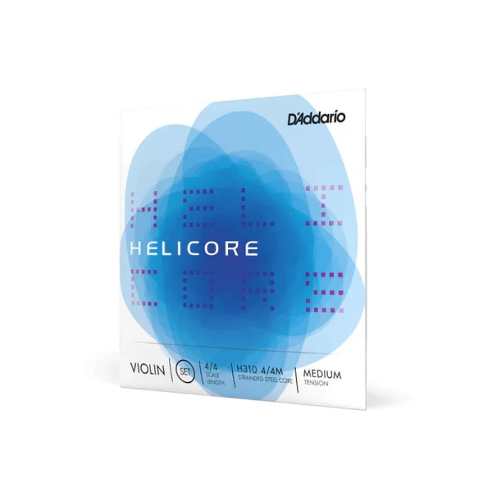 D'Addario Helicore Violin String Set | 4/4 Scale (Medium Tension)