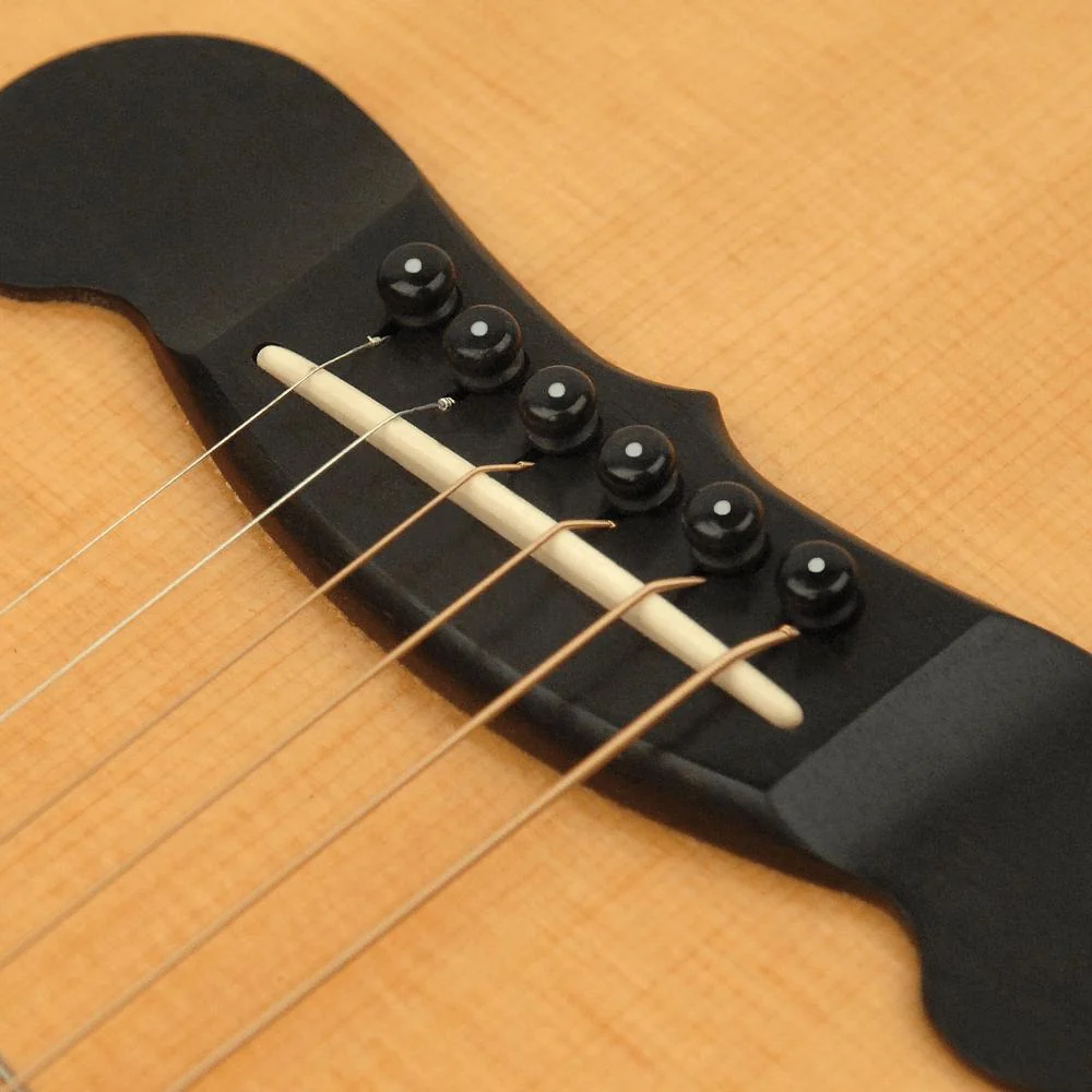D'Addario Injected Molded Bridge Pins w/End Pin Set | Ebony & Ivory Dot - Image 2