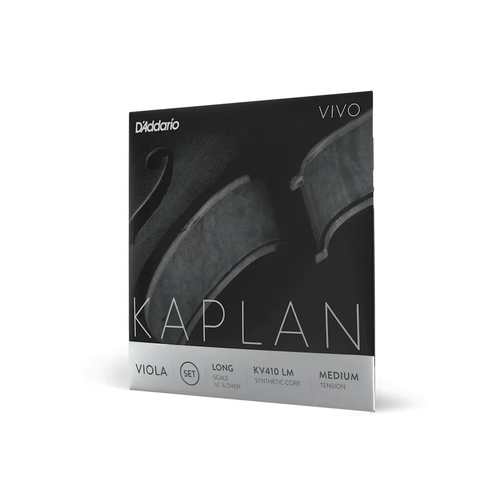 D'Addario Kaplan Vivo Viola String Set | Long Scale (Medium Tension)