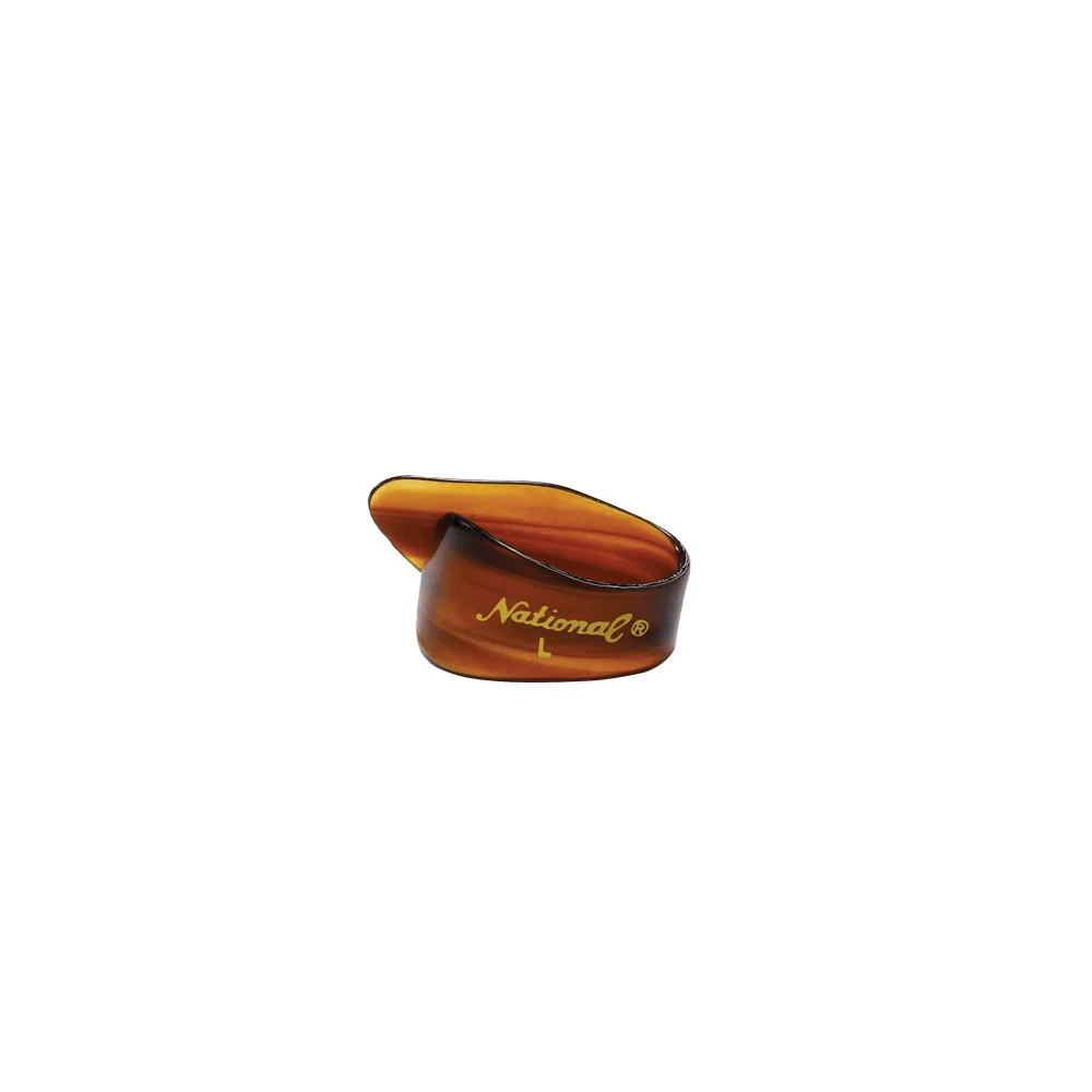 D'Addario National Celluloid Thumb Picks | Large | Tortoiseshell | 4-Pack - Image 2