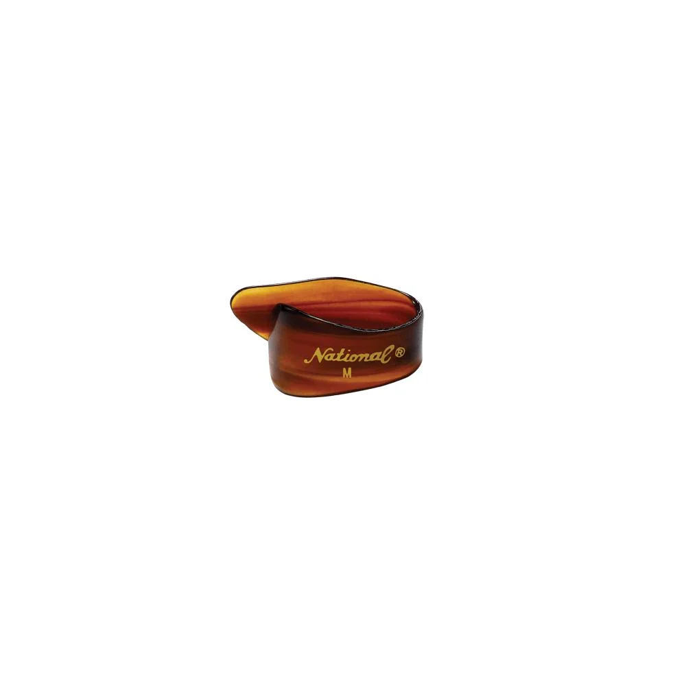 D'Addario National Celluloid Thumb Picks | Medium | Tortoiseshell | 4-Pack - Image 2
