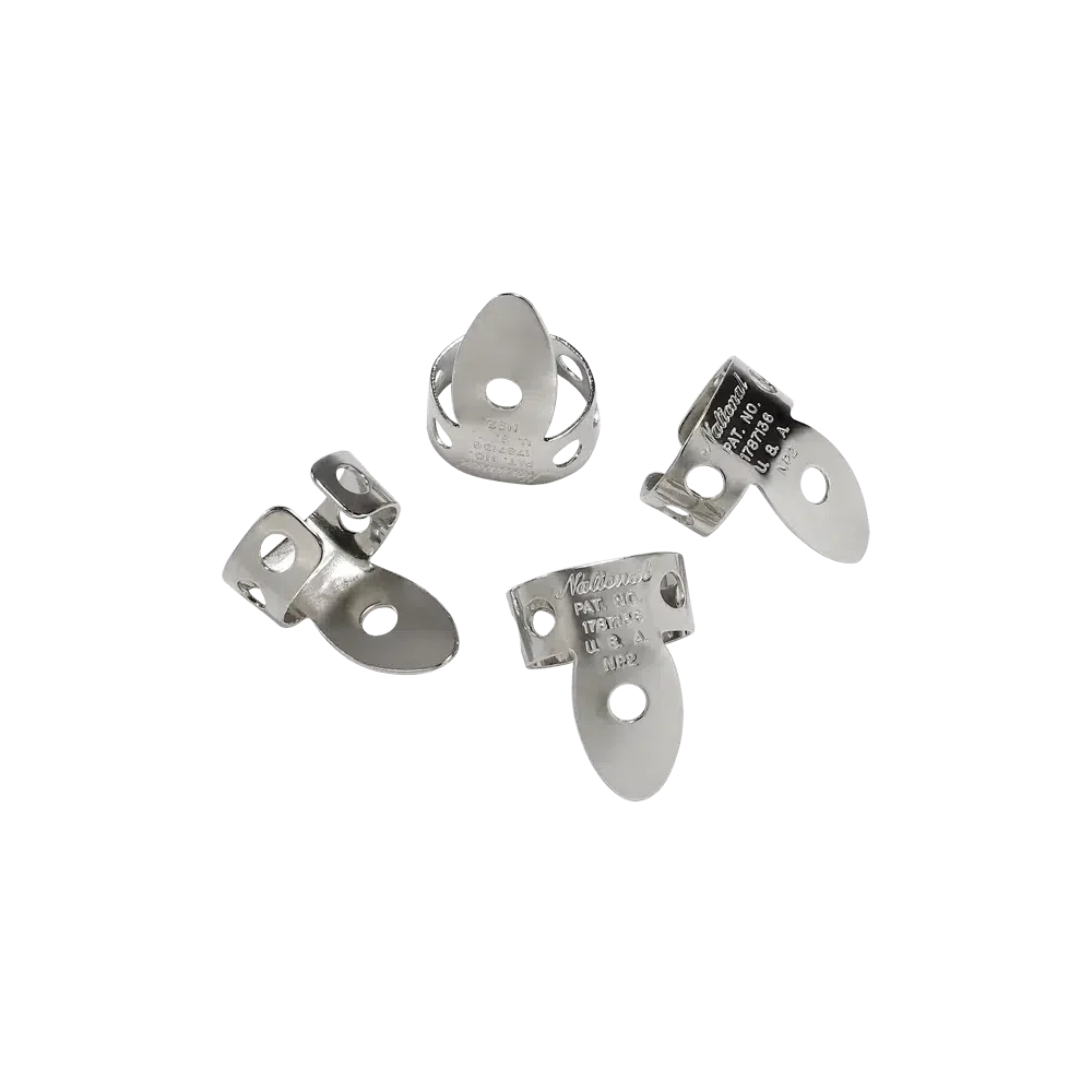 D'Addario National Nickel Finger Picks | 4 pack - Image 2