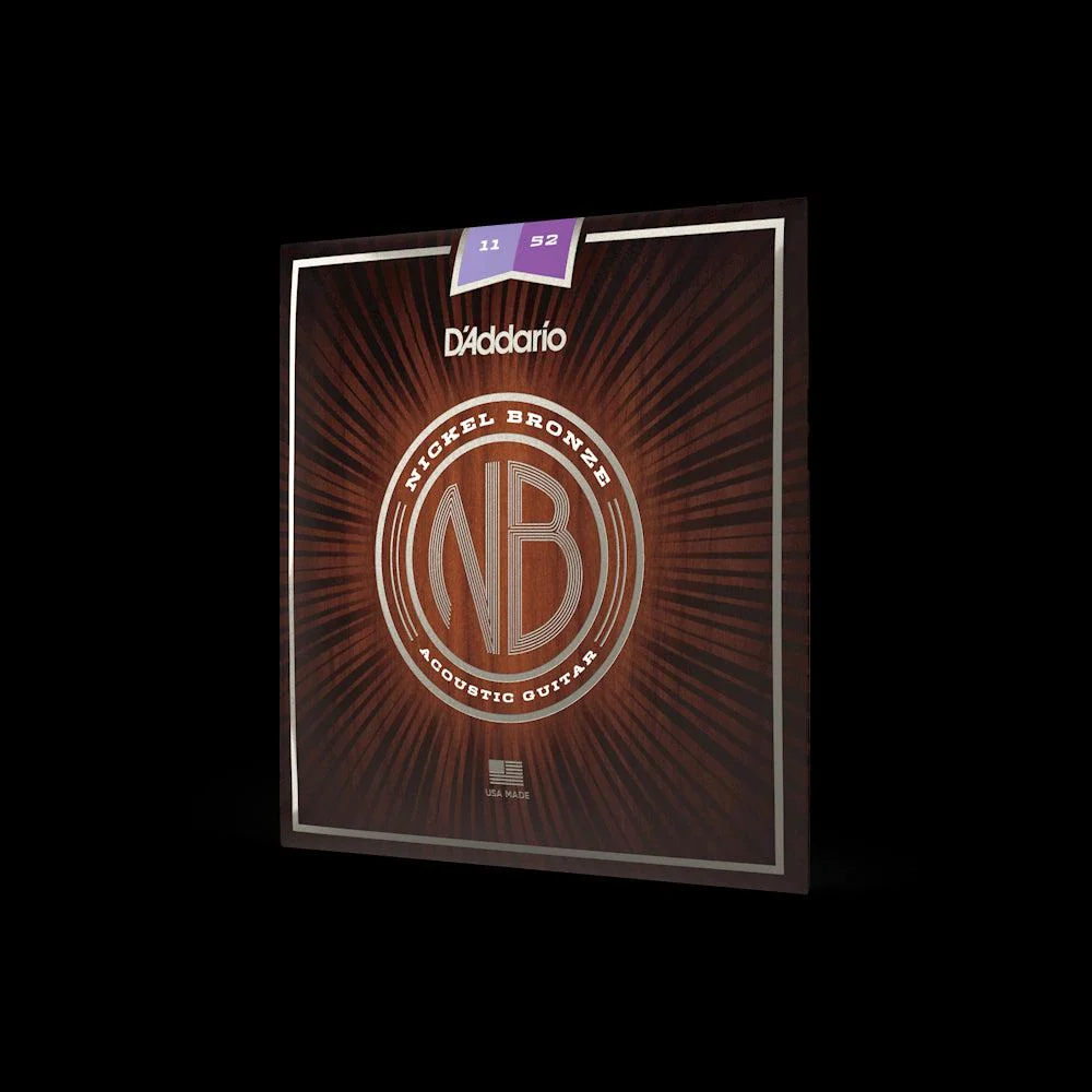 D'Addario Nickel Bronze Acoustic Guitar Strings | Custom Light | 11-52