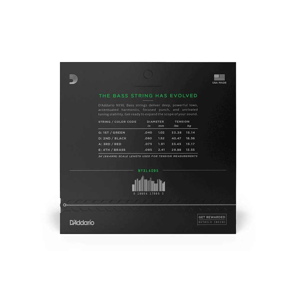 D'Addario NYXL Bass Guitar Strings - Image 2