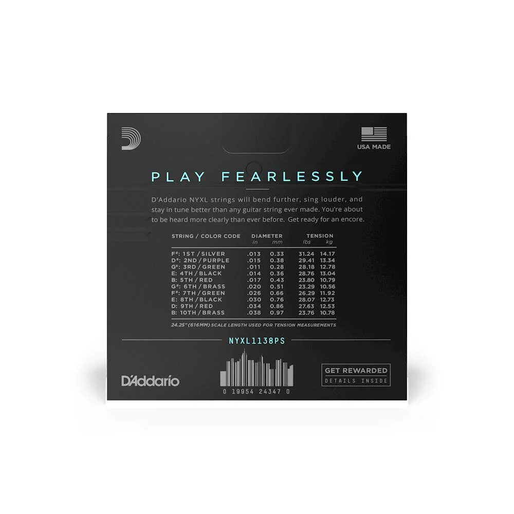 D'Addario NYXL Long Scale Bass Strings | Medium Bottom | 45-105 - Image 2