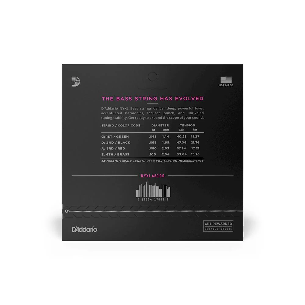 D'Addario NYXL Long Scale Bass Strings | Regular Light - Image 2