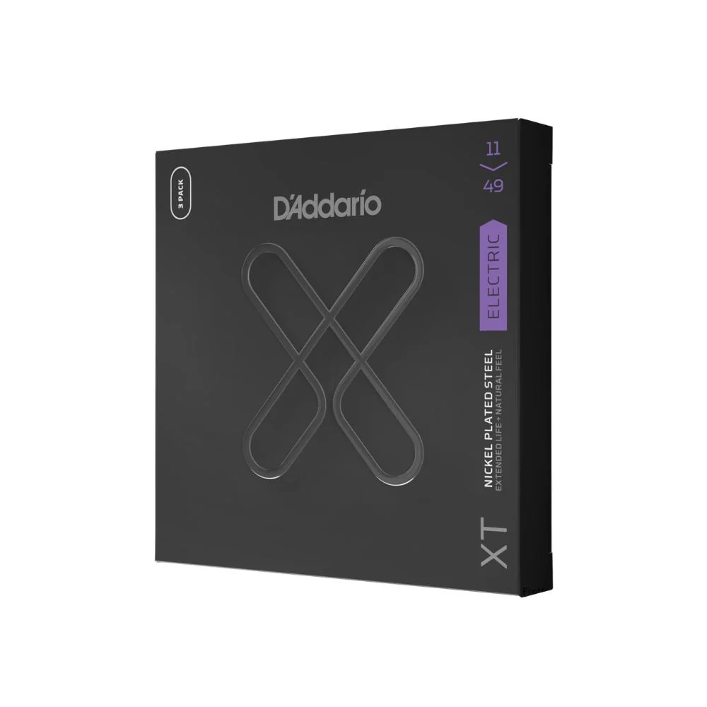 D'Addario NYXL Nickel-Wound Electric Guitar Strings | 11-49 (Medium) | 3 Sets